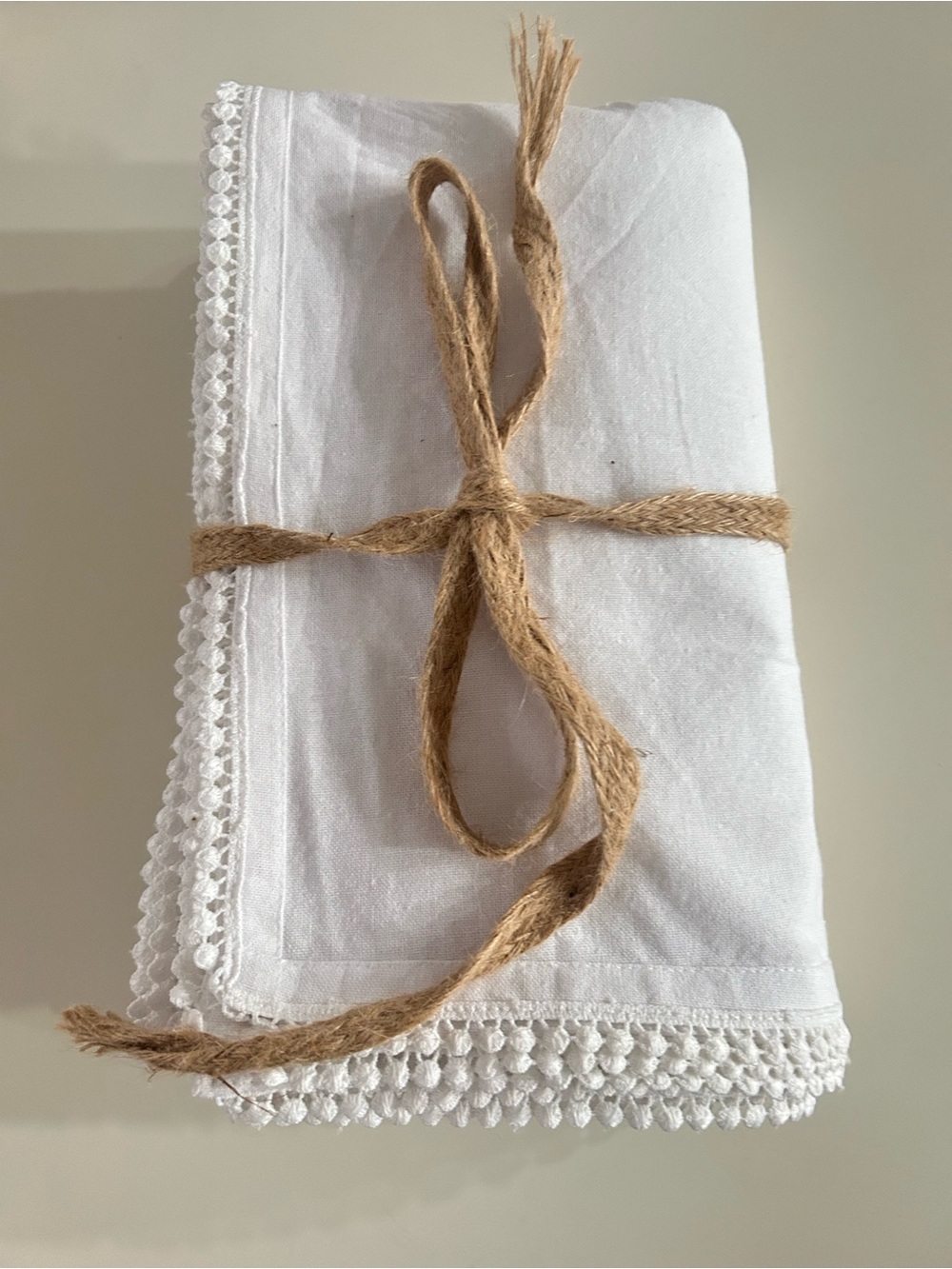 Peter B. Smith Quality Living
Recycled Rectangular Tablecloth With Lace Edge